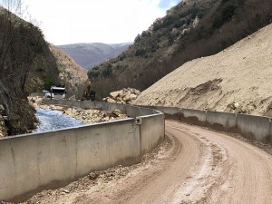 SP209 Valnerina, lavori all’alveo del fiume Nera, 04/01/2018